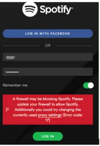 a firewall may be blocking spotify mac