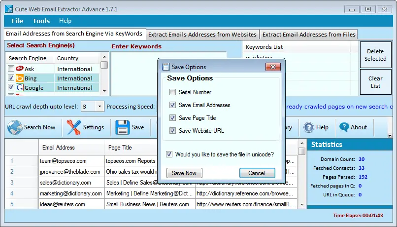 free web email extractor pro keys