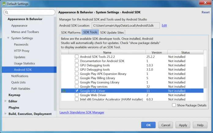 how to print debug android studio