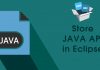 How to store JAVA API in Eclipse for offline access