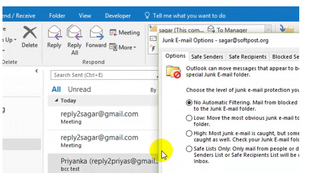 outlook live com mail 0 junkemail