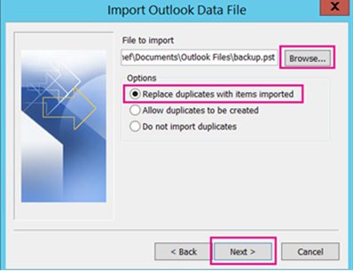 Restore Pst File In Outlook 2010