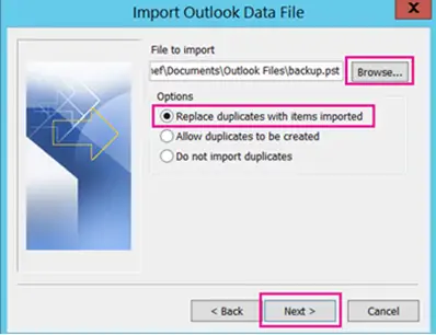 Restore Pst File In Outlook 2010