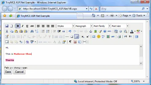Rich Text Box In Asp.Net