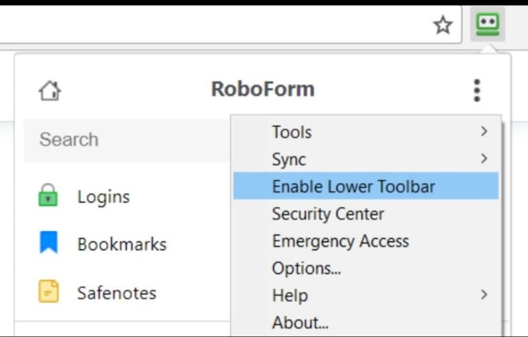 move roboform toolbar to top in firefox move roboform toolbar to top in firefox