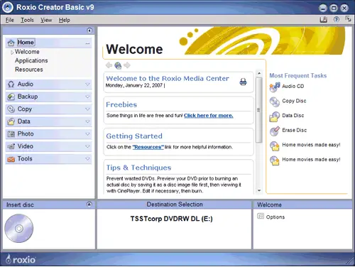 Roxio Creator Basic V9 Download