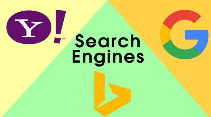 Search engines Yahoo,Google And Bing