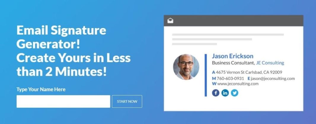 Email signature generator - lopirental