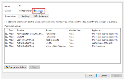 disk inventory x sufficient access privileges disk inventory x sufficient access privileges