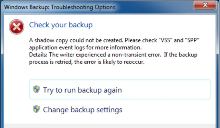 right backup error right backup error