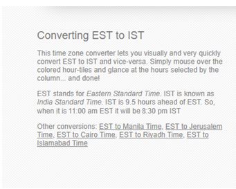 How To Indian Standard Time To EST Conversion? - Techyv.com