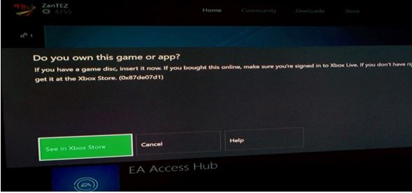 How Is A Xbox One Error Code 0x87de07d1 Solved? - Techyv.com