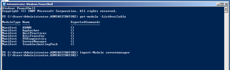 Powershell Get Module Active Directory Windows 7 - Techyv.com