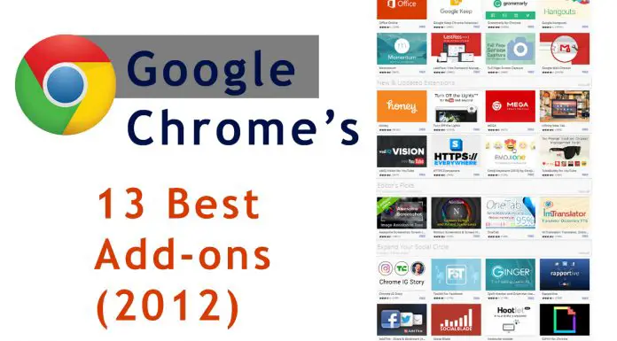 13 Best Google Chrome Add-on’s Released in 2012