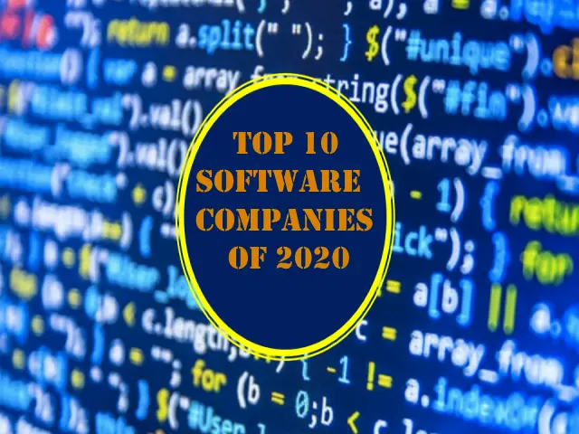 Top 10 Software Companies Of 2020