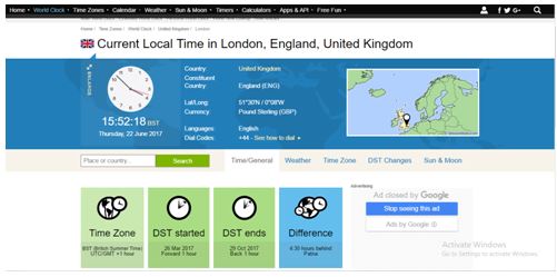 How To Find The Current Date And Time In The UK Using The Internet ...