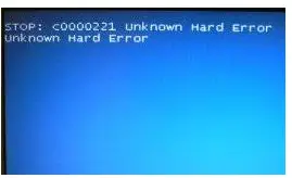 Windows End unknown hard error with ntdll.dll file