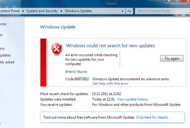 What Are The Essential Steps To Solve Windows Update Error 80072ee2