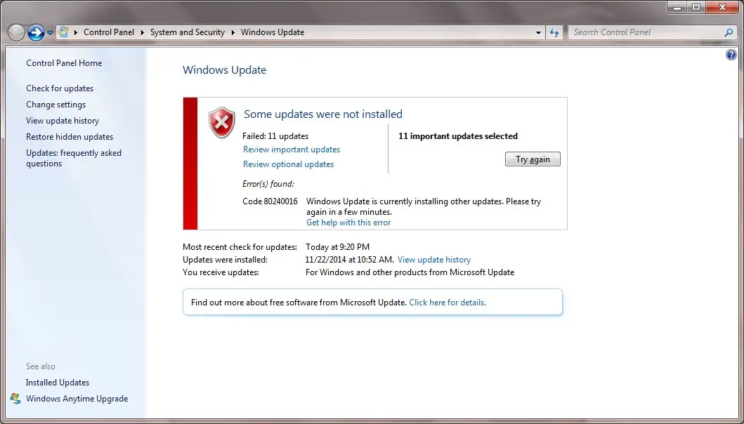 error 0x80070057 windows update error error 0x80070057 windows update error