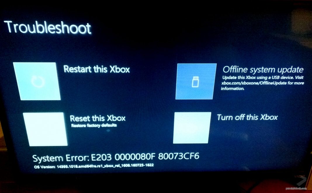 Need For Xbox One System Error E203 Solutions