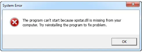 What Is Xpstar.dll Missing Error? - Techyv.com