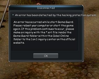 Cabal Online error on GameBooster