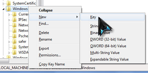 Create new key