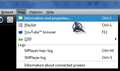 Display video details in MPlayer for Windows