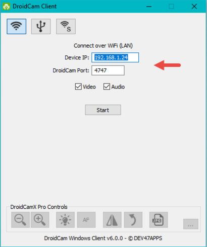 DroidCam Client