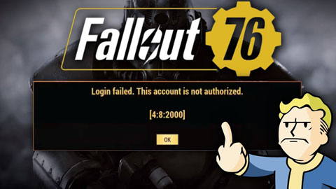 Fallout 76 - This account is not authorized