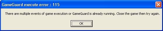 GameGuard error 115