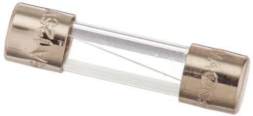 Glass cartridge fuse