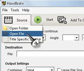 HandBrake load file second