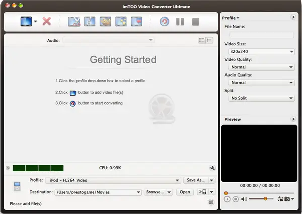 ImTOO Video Converter for Mac