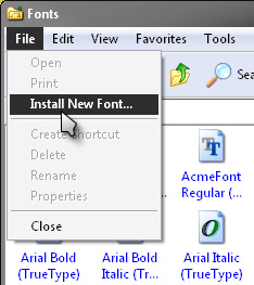 install-new-font-second