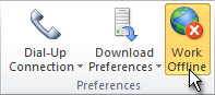 Microsoft Office Outlook offline mode
