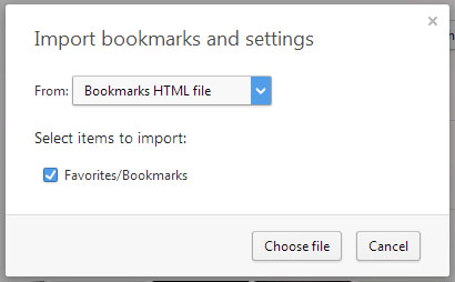 Opera Bookmarks HTML file