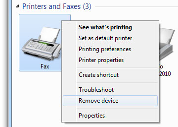 Remove printer