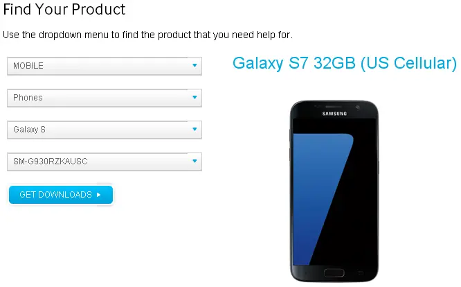 Samsung Smartphone select details second