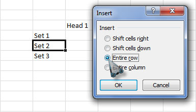 Select Entire row