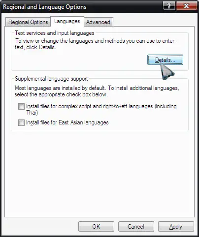Text services and input languages