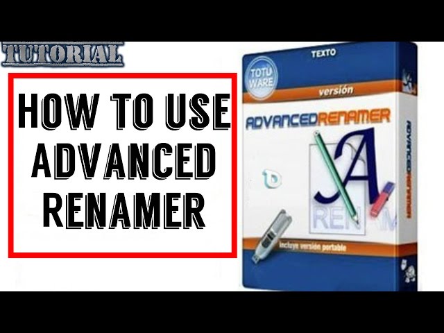 How to use Advanced Renamer: Mass file and folder renaming software ...