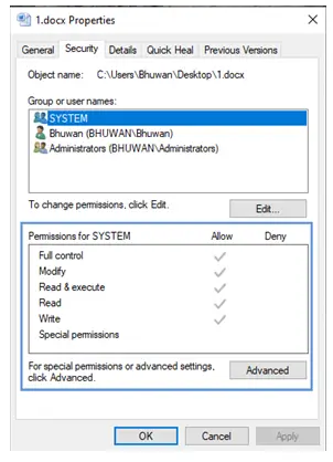 How to check Windows 2012 file permissions? - Techyv.com