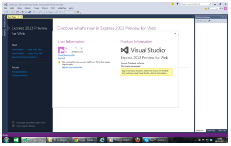 Software: Visual Studio Express for web - Techyv.com
