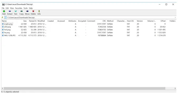 extract zip