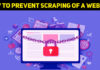 How To Prevent Scraping Of A Website