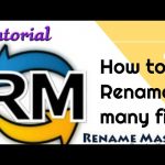 How to Rename many files with Rename Master - tutorial by TechyV